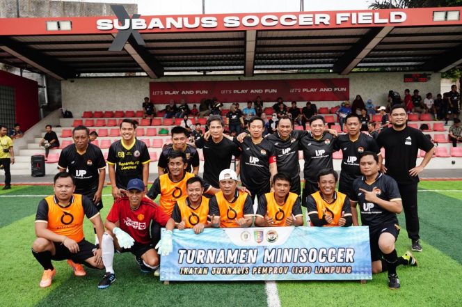 
 Lewat Mini Soccer, Pemprov Lampung dan Jurnalis Perkuat Sinergi Pembangunan Daerah