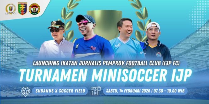 
 Gubernur, Wagub, hingga Ketua DPRD Lampung Kompak Hadiri Launching IJP FC dan Turnamen Minisoccer Sabtu Ini