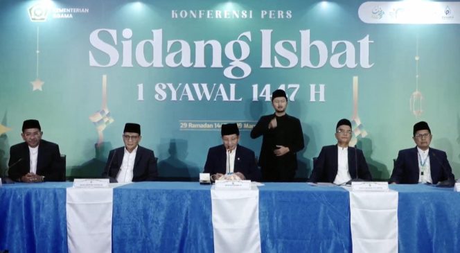 
 Hasil Sidang Isbat 1 Syawal Jatuh Pada 21 Maret 2026