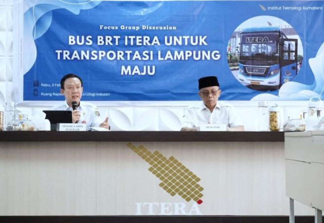 
 Pemprov Lampung Dorong BRT ITERA Jadi Proyek Percontohan Transportasi Publik Modern