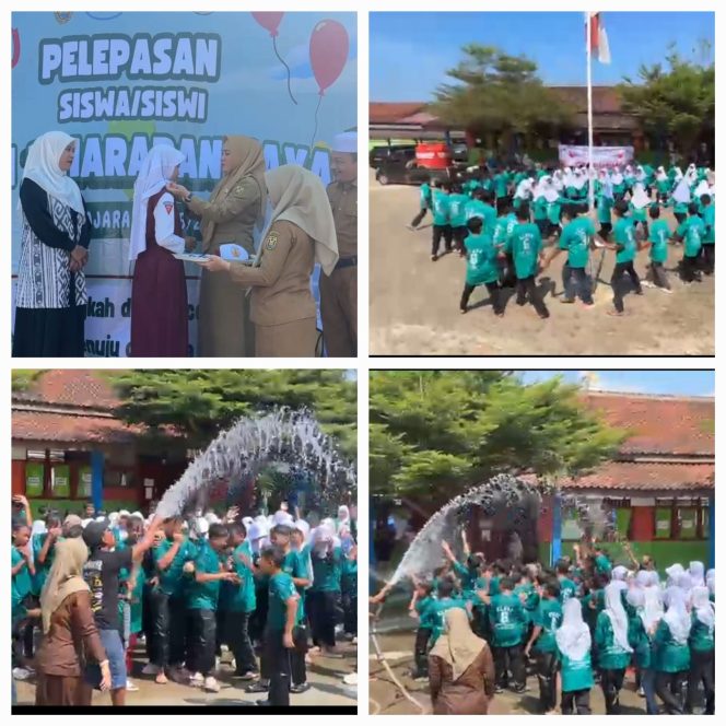 
 Pelepasan Siswa Kelas 6 SD Negeri 2 Harapan Jaya Berlangsung Khidmat dan Ceria