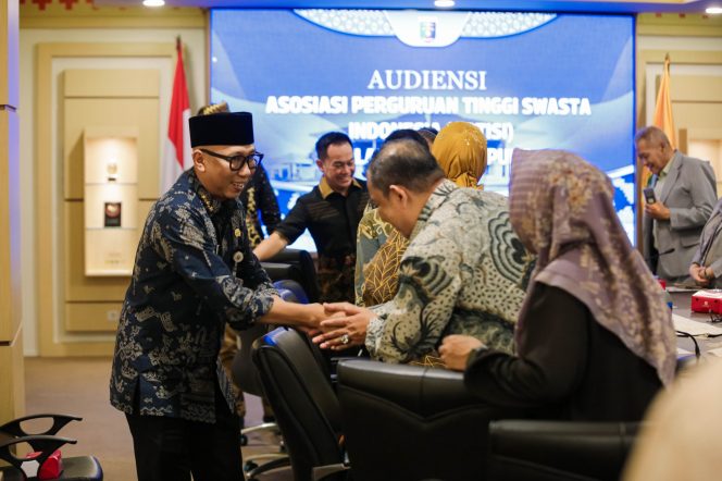 
 Gubernur Mirza Bersama Aptisi Bahas Berbagai Isu Strategis Penguatan Pembangunan SDM