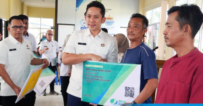 
 Kebijakan Pro-Rakyat! Bupati Egi Pastikan 7.882 Pekerja Rentan Lamsel Tercover BPJS Ketenagakerjaan