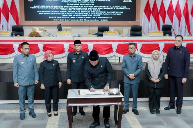 
 Perubahan APBD 2026 Disepakati, Pemprov Lampung Perkuat Program Prioritas dan Pertumbuhan Ekonomi