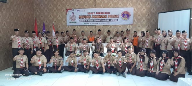 
 Perkuat Kesiapsiagaan Bencana, Kwarda Lampung Gelar Rakor Satgas Pramuka Peduli